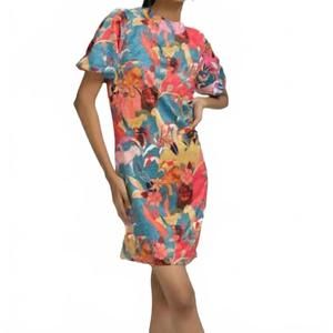 NEW BENARES aliciana mini dress in multi